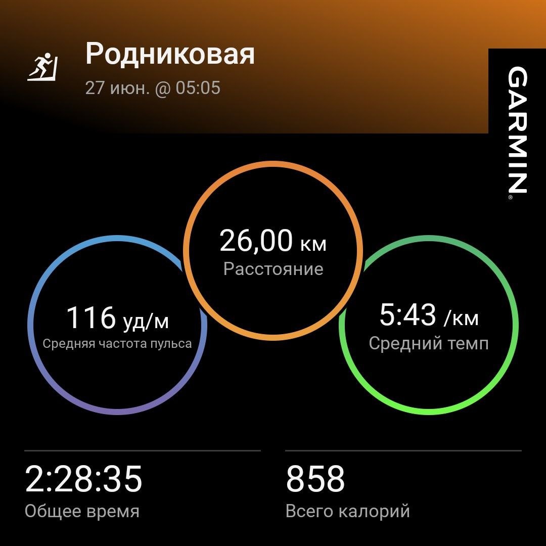 26 км по случаю Дня Рождения сына. 