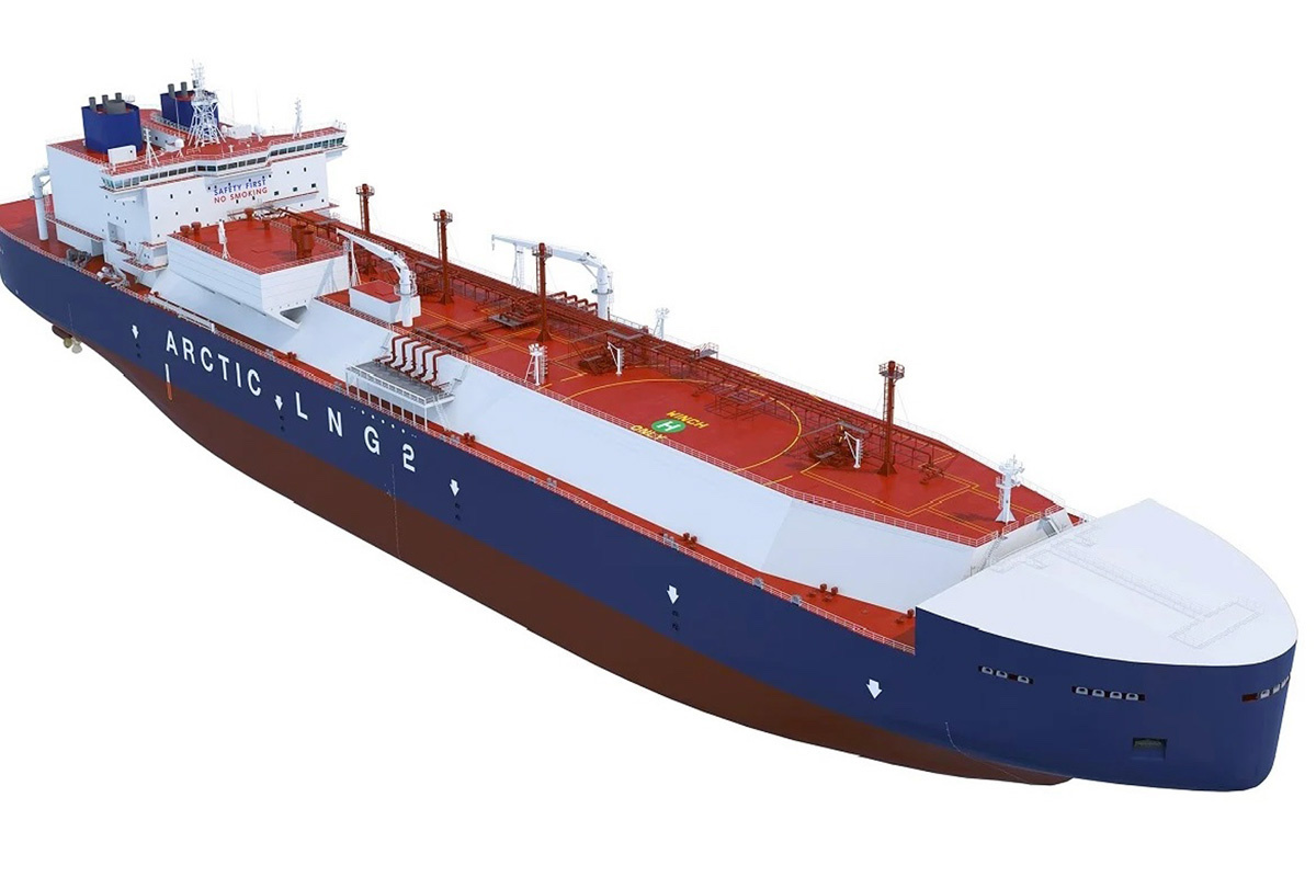 Проект СПГ-танкера ледового класса Arc7. Источник: morvesti.ru