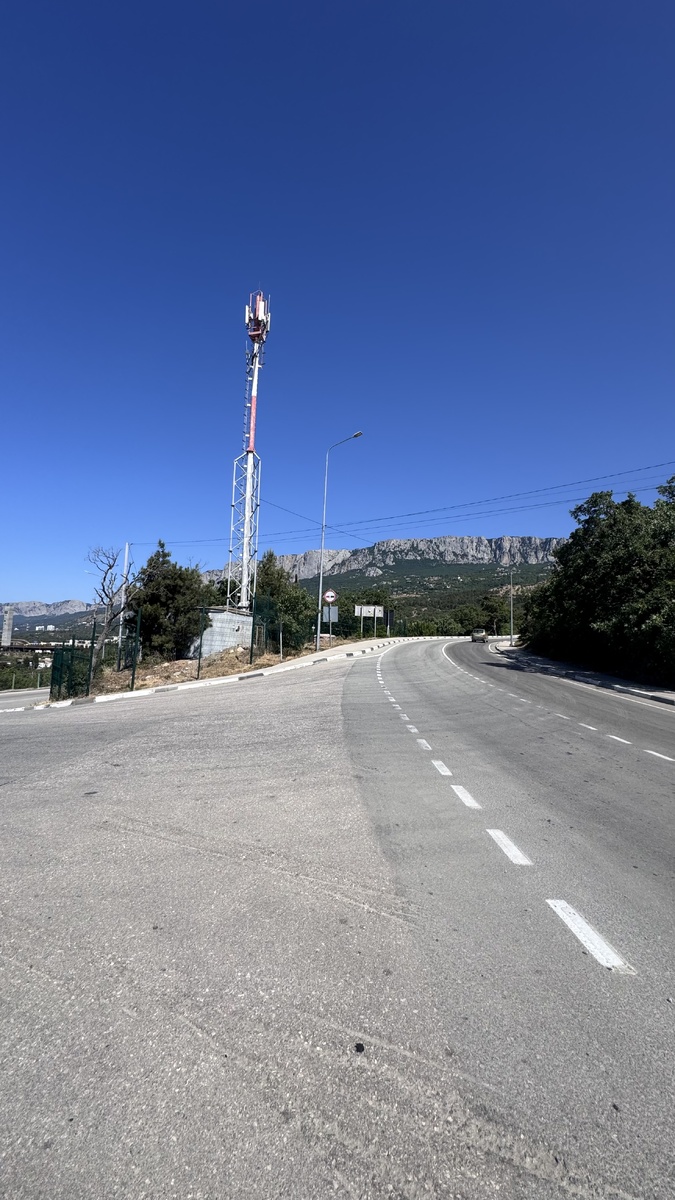 Дорога в посёлок.