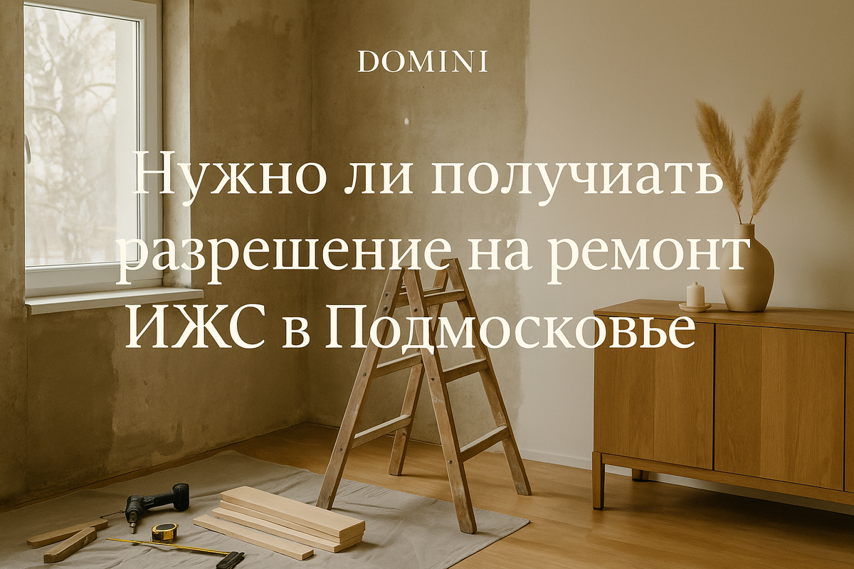    Нужно ли разрешение на ремонт дома в Подмосковье в 2025 году?