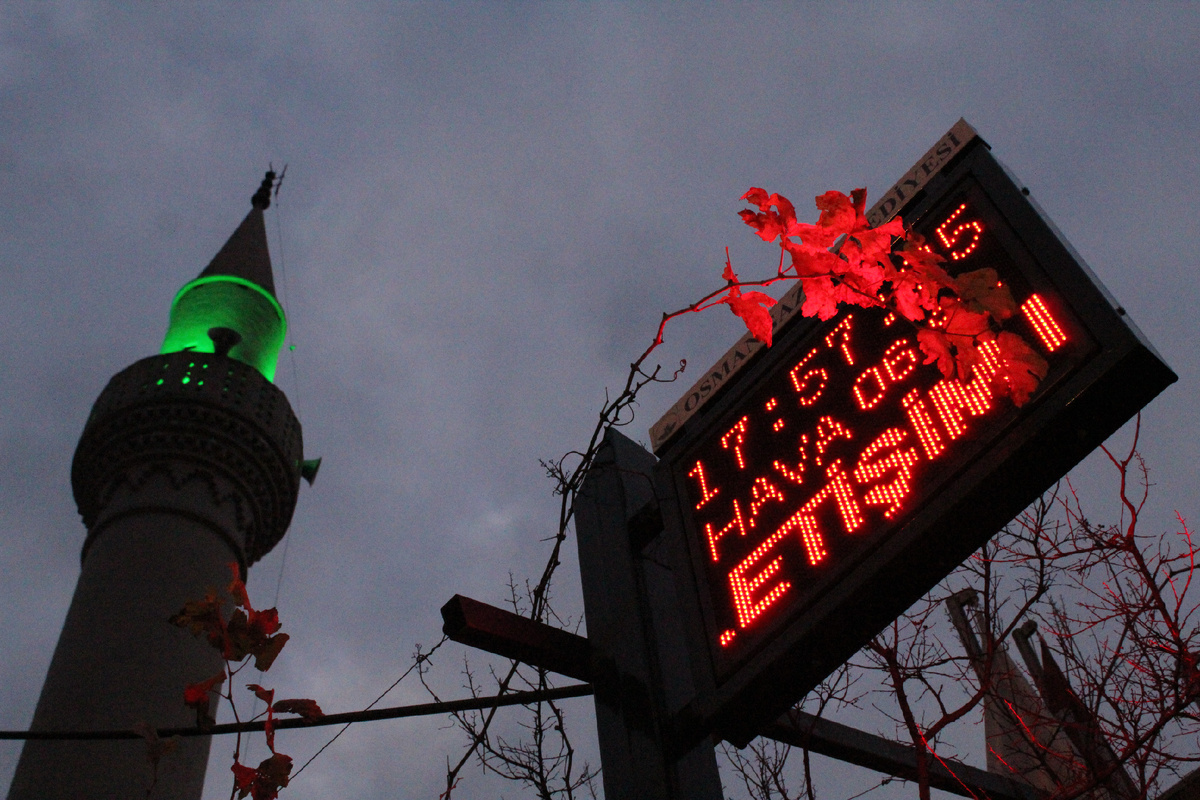 Вечер у мечети в Бурсе