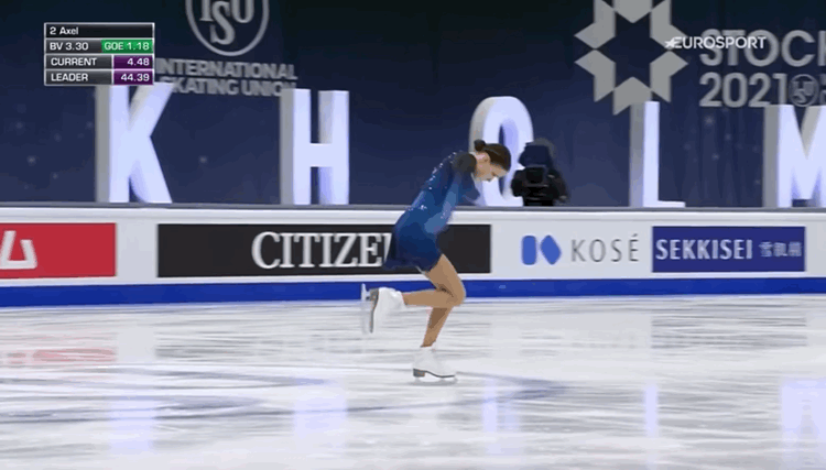 Анна Щербакова, комбинированное вращение