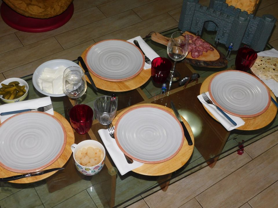 Как видите, набор еды простой