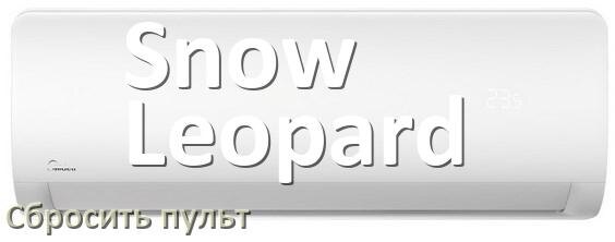 
Как сбросить настройки пульта кондиционера Snow Leopard до заводских