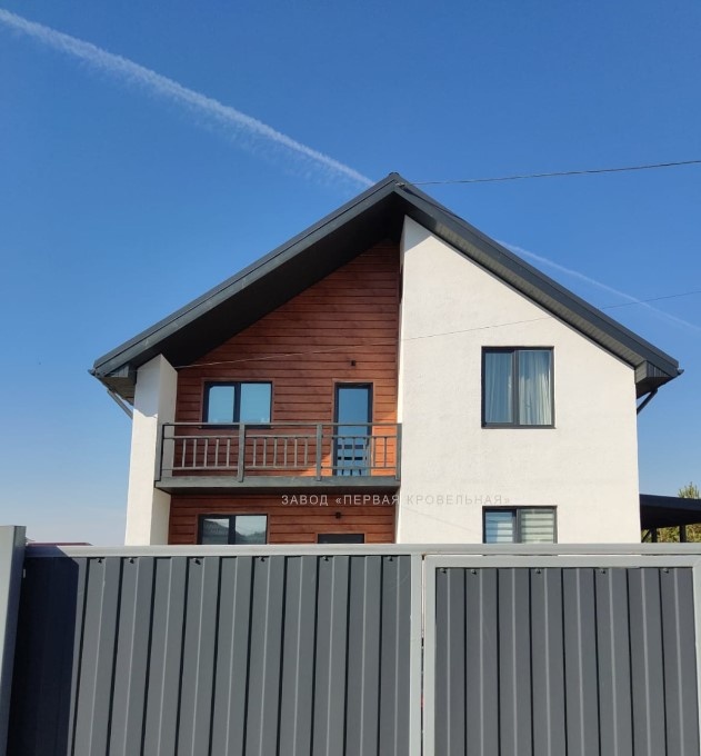 Металлический сайдинг «Брус», Золотой орех 3D