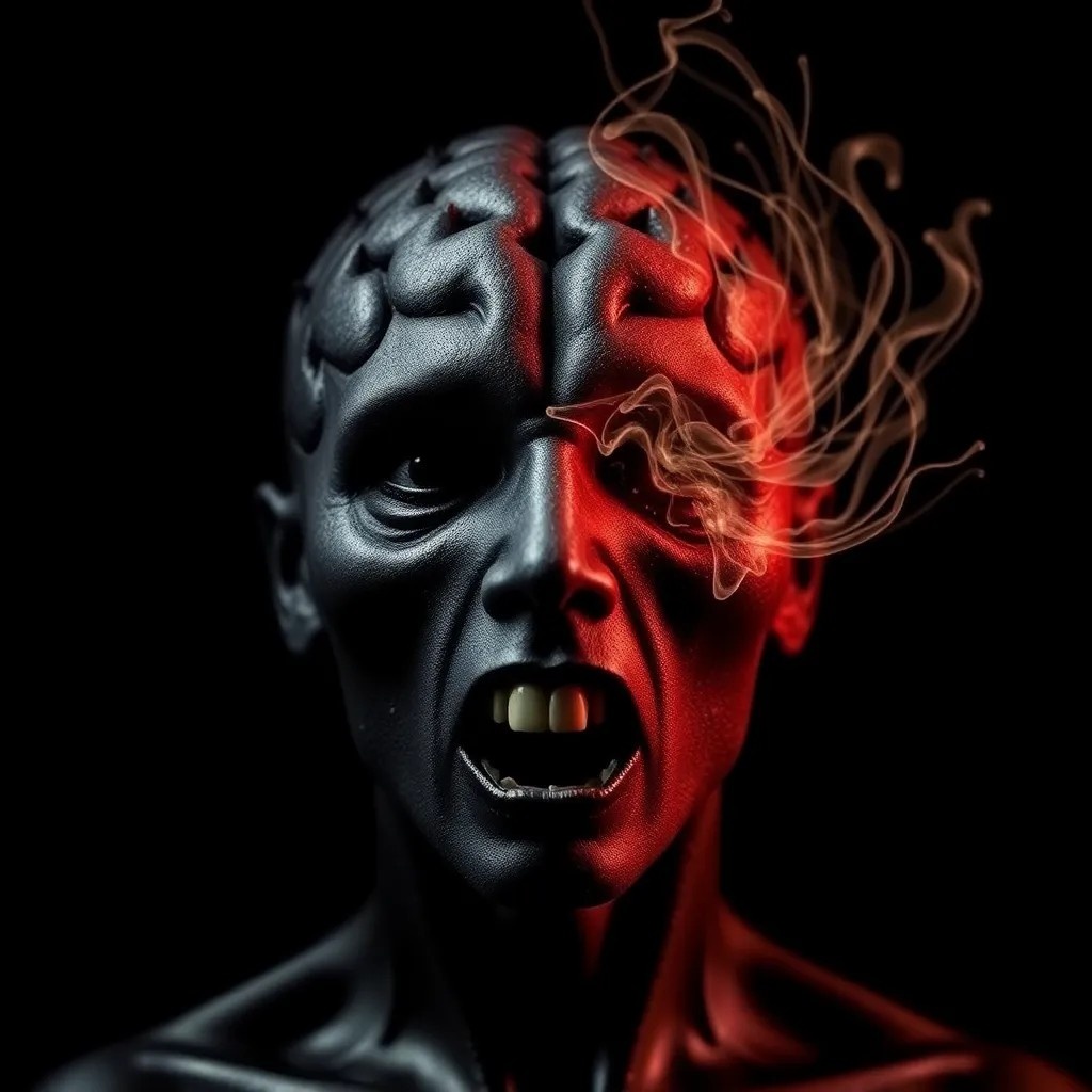 Иллюстрация "Черный разум". 