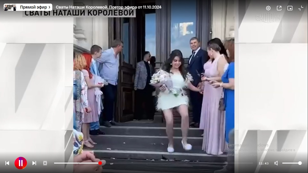 Кадр передачи. Фото автора. 