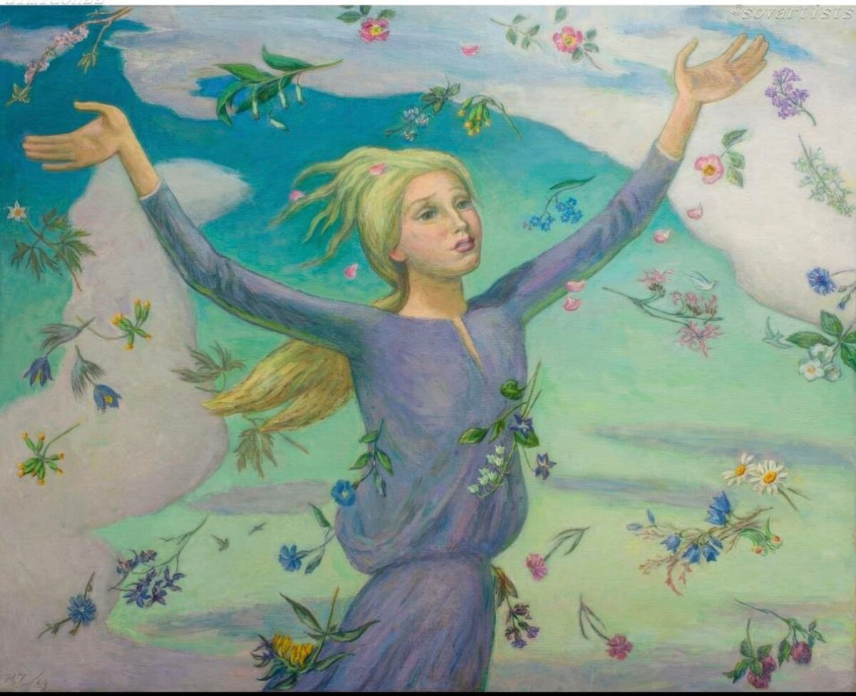 Николай Чернышёв. «Всё цветы Ленину». 1930