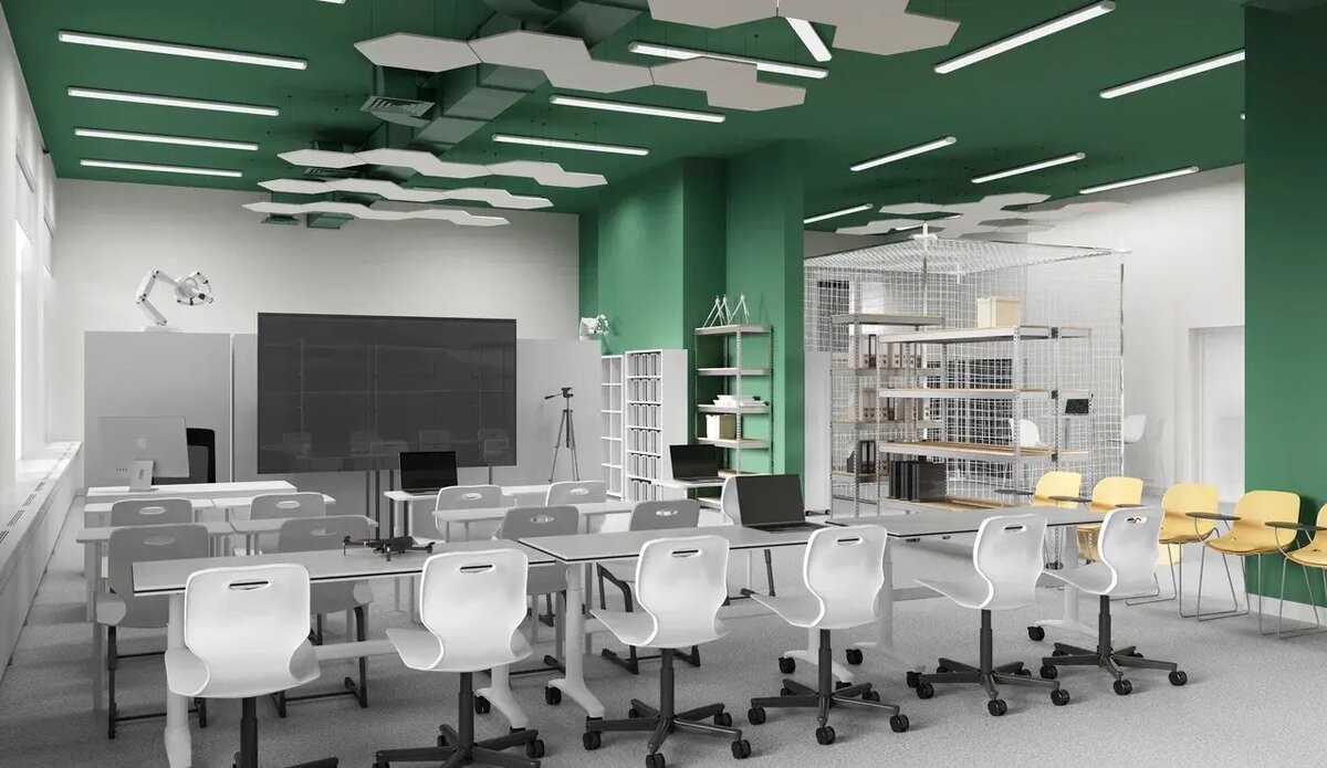 Цветовое решение учебного кабинета