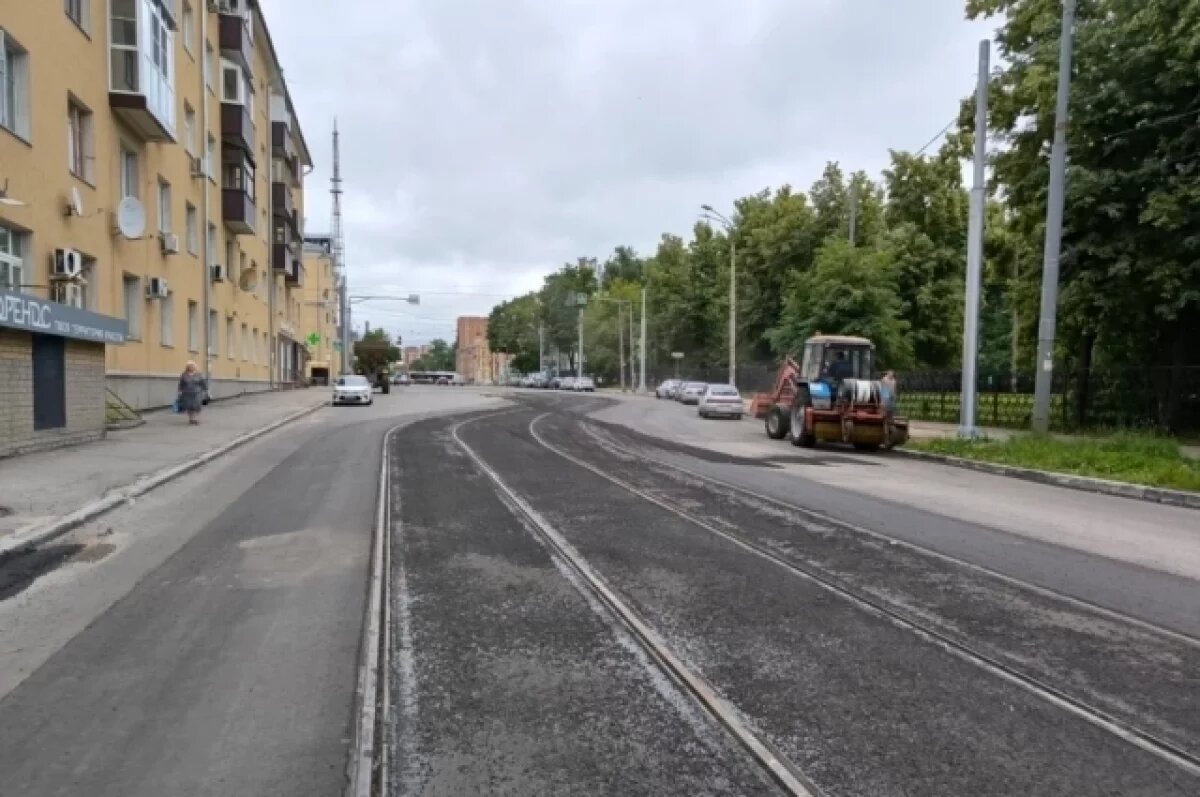    Восстановлено движение на ул. Красносельской после ремонта трамвайных путей