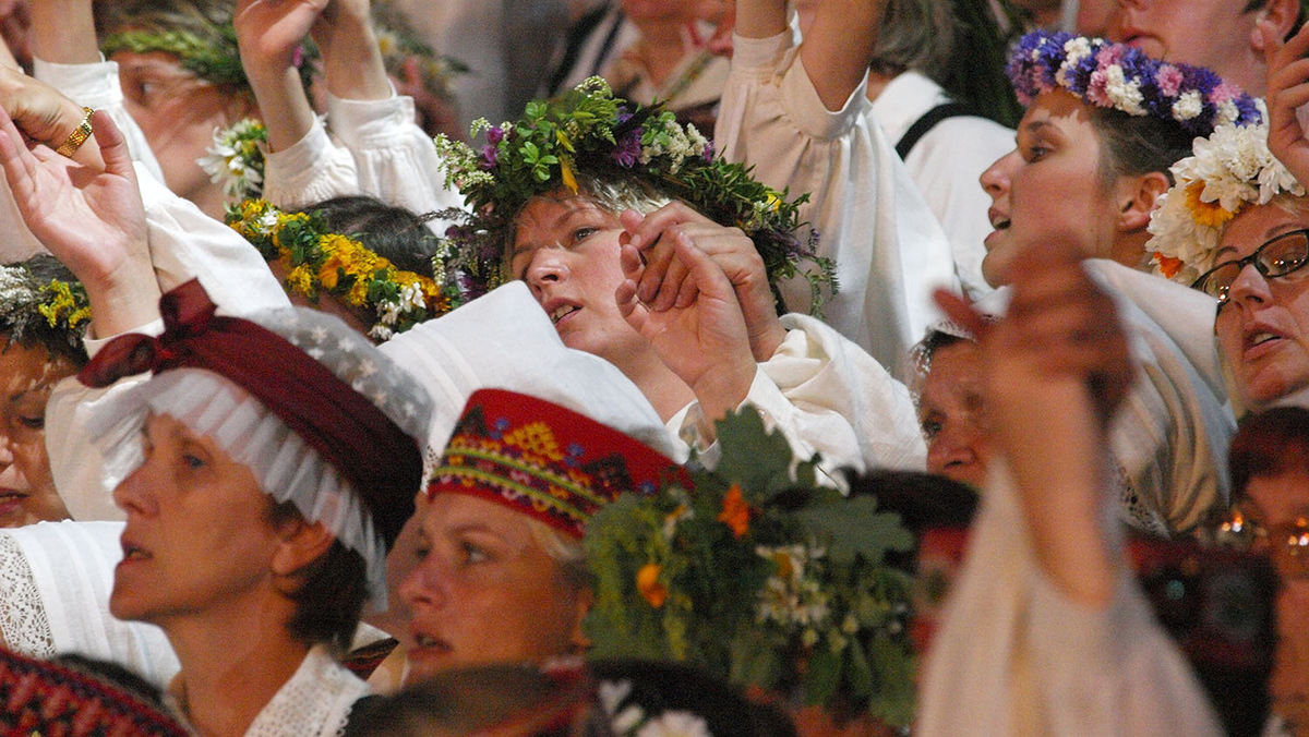 Участники Праздника песни и танца в Латвии © CC BY 2.0 / Dainis Matisons