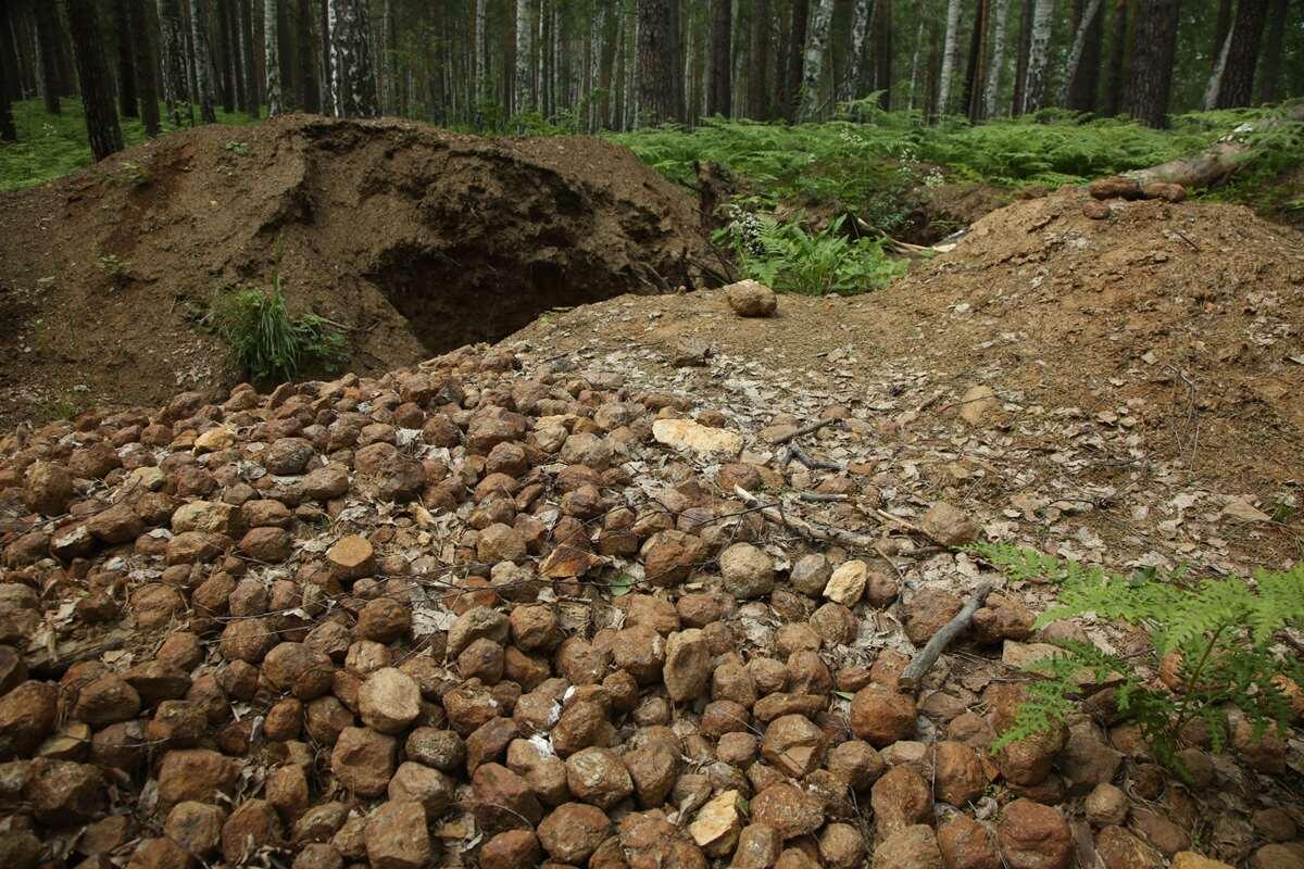    Отвалы месторождения stalker