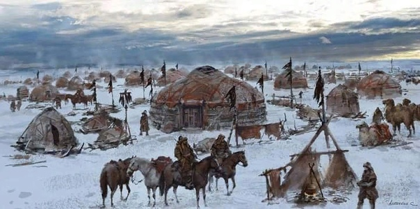 Монголы разбили лагерь возле Эстергома в январе 1242 года