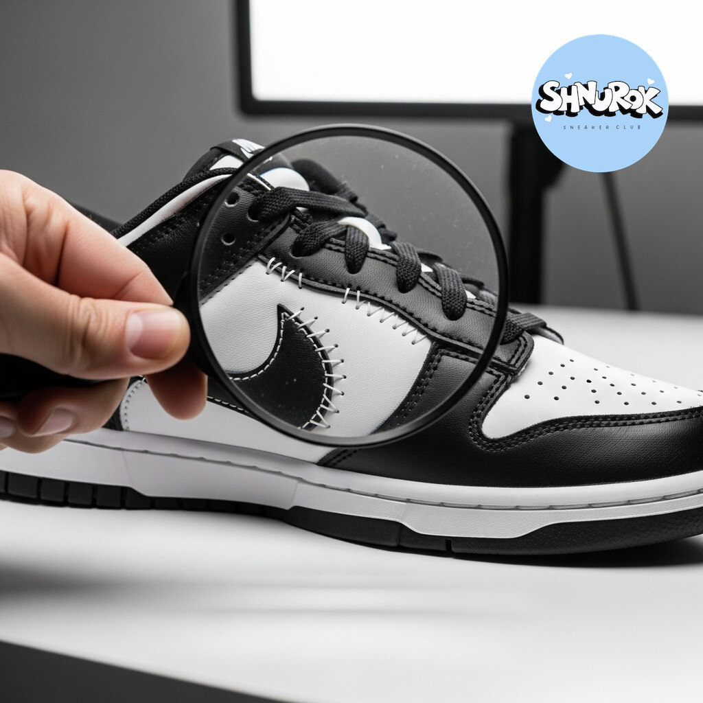 Качество строчки на свуше — один из главных признаков оригинальности пары