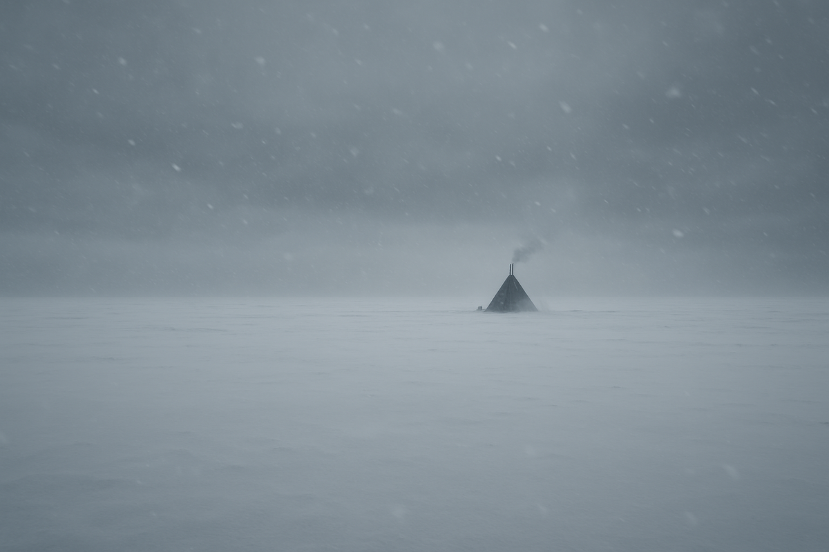 Безмолвие и простор зимней тундры.