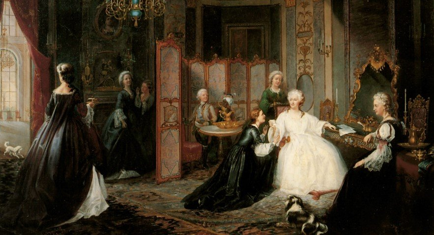 «Вручение письма Екатерине II», И. О. Миодушевский