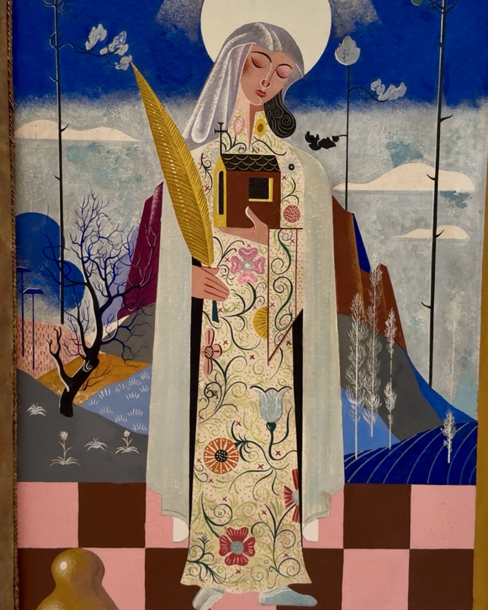 Фрагмент фрески из музея Понтеведры