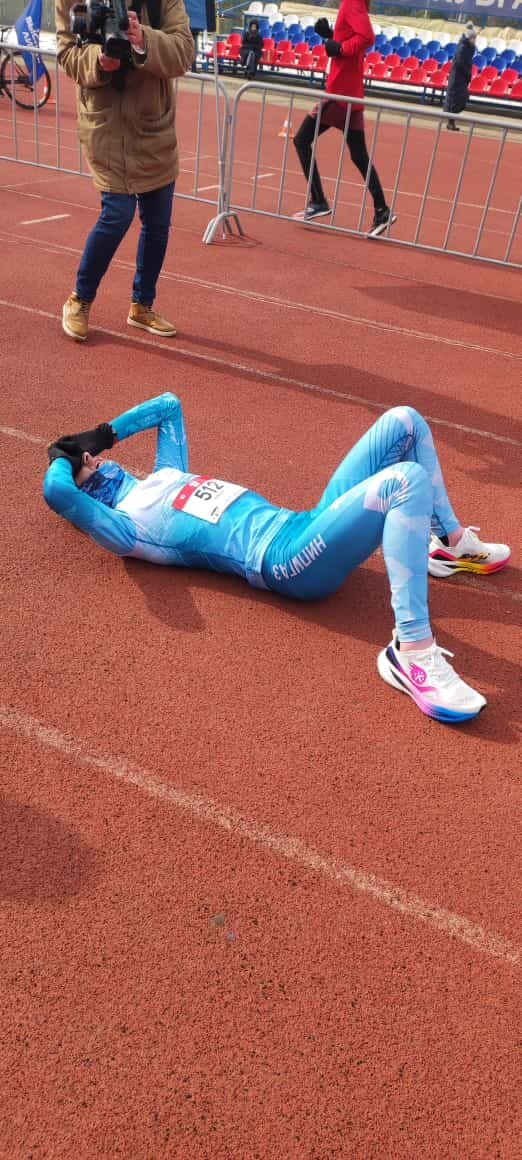 23 февраля г.Краснодар. После финиша на 10-ке при минус 8.