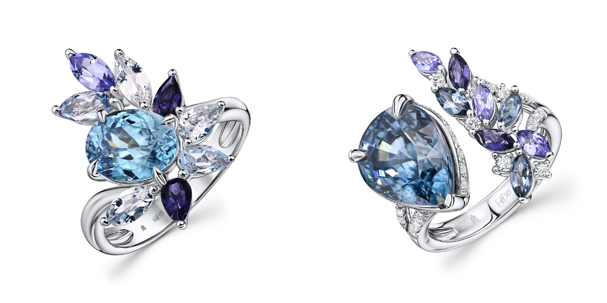 Кольца из коллекции Blue Lagoon