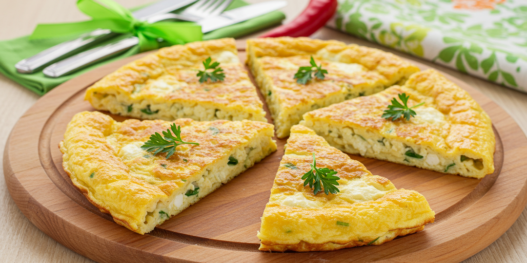 Омлет с творогом и зеленью: идеальный завтрак за 15 минут