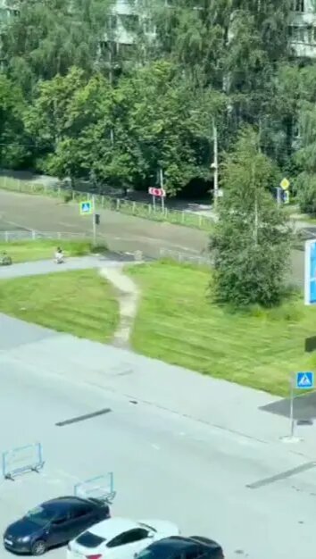    Фото: скриншот видео из Telegram-канала «Мегаполис | ДТП и ЧП | Санкт-Петербург | Питер»