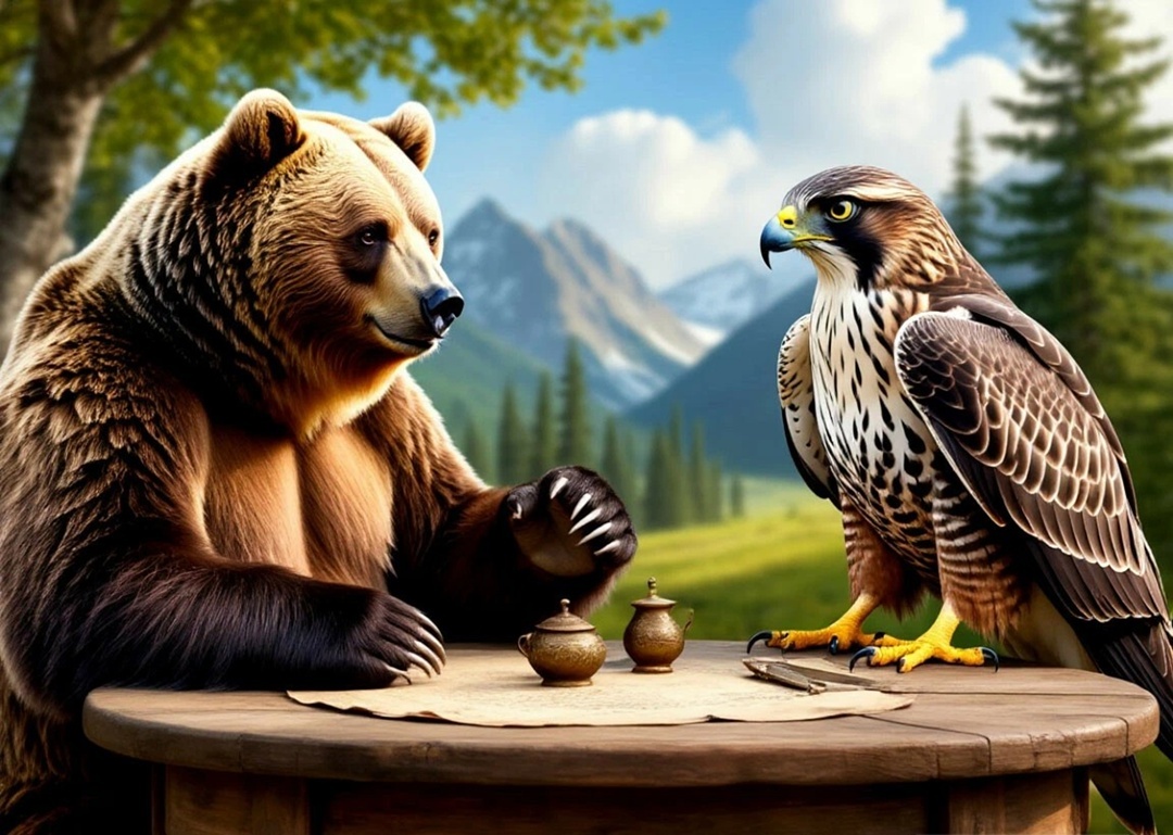 Бизнес школа ITC Group. Легенда. Медведь и Сапсан заключают договор