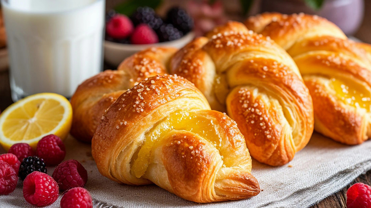 Слойки с начинкой из мармелада