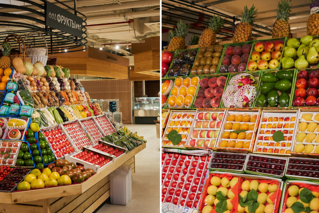 Фермерский рынок в фуд-холле Bazaar