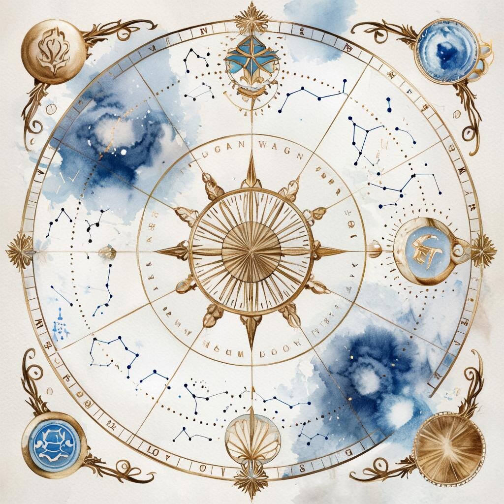  Астрология. Иллюстрация сгенерирована нейросетью