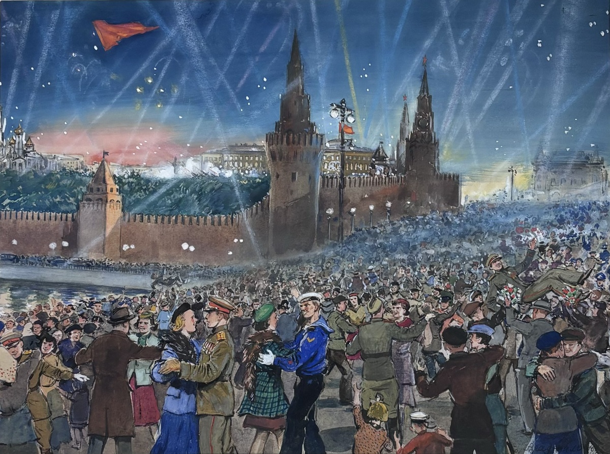 Семен и Степан Аладжаловы. Москва 9 мая 1945. 09.05.1945. Ростовский областной музей краеведения.