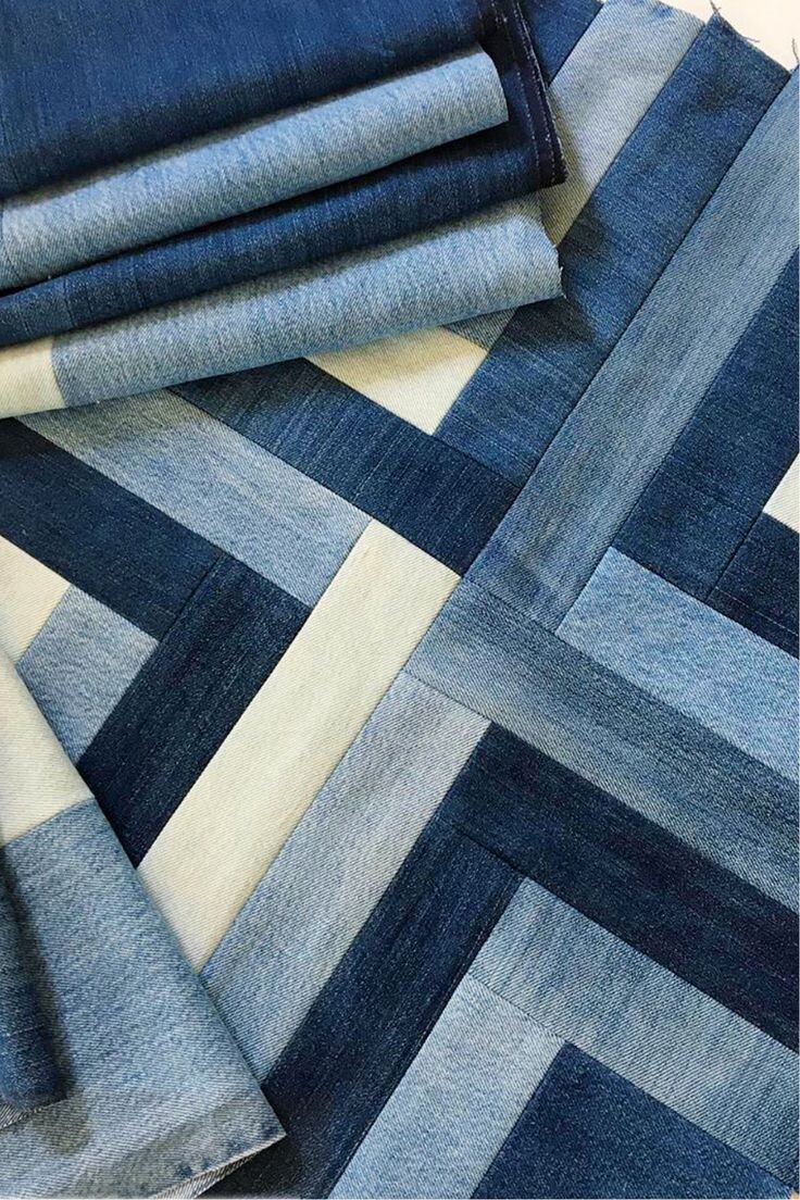 Пример джинсового пэчворка.