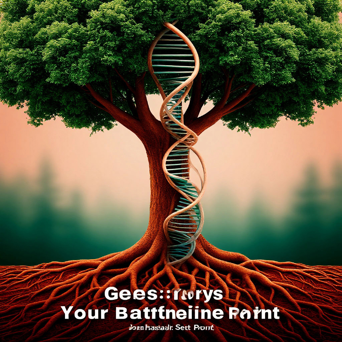 Изображение ДНК-спирали,  переходящей в корни дерева.