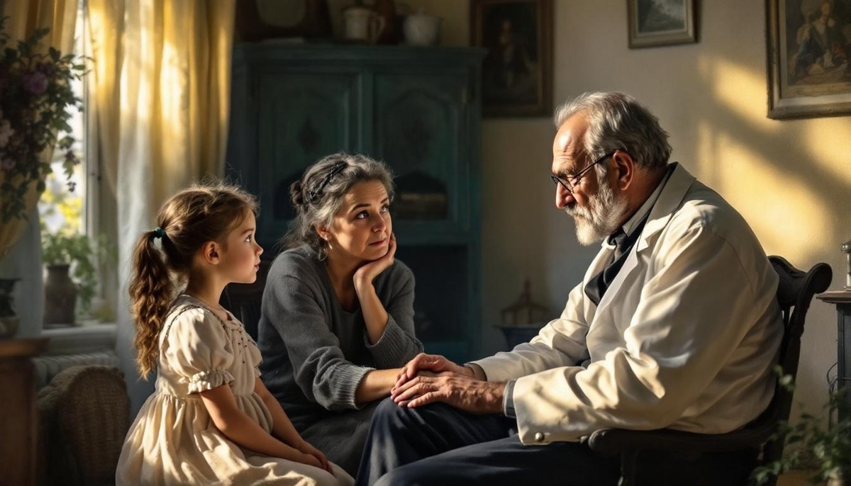 В иллюстративных целях. Семья Сендлер. Нарисовано нейросетью.