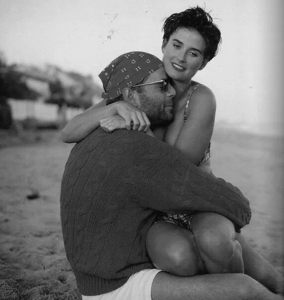 Деми Мур и Брюс Уиллис