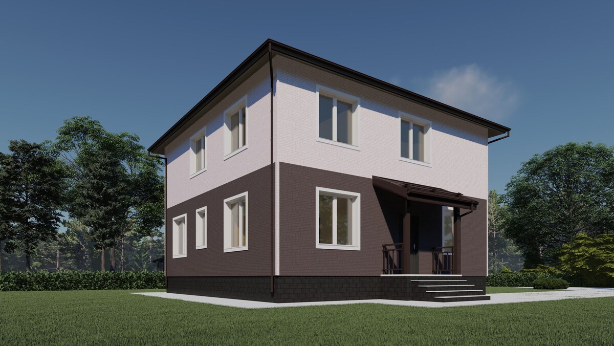 Каркасный дом по индивидуальному проекту