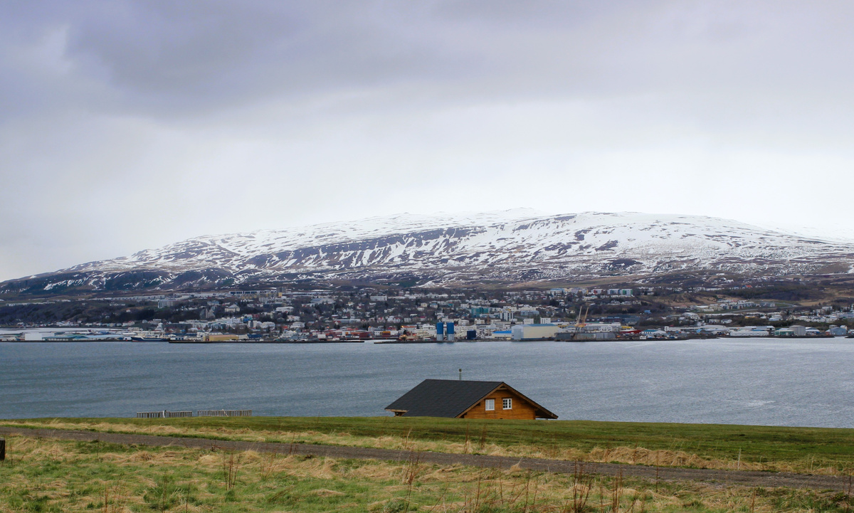 Вид на Акюрейри