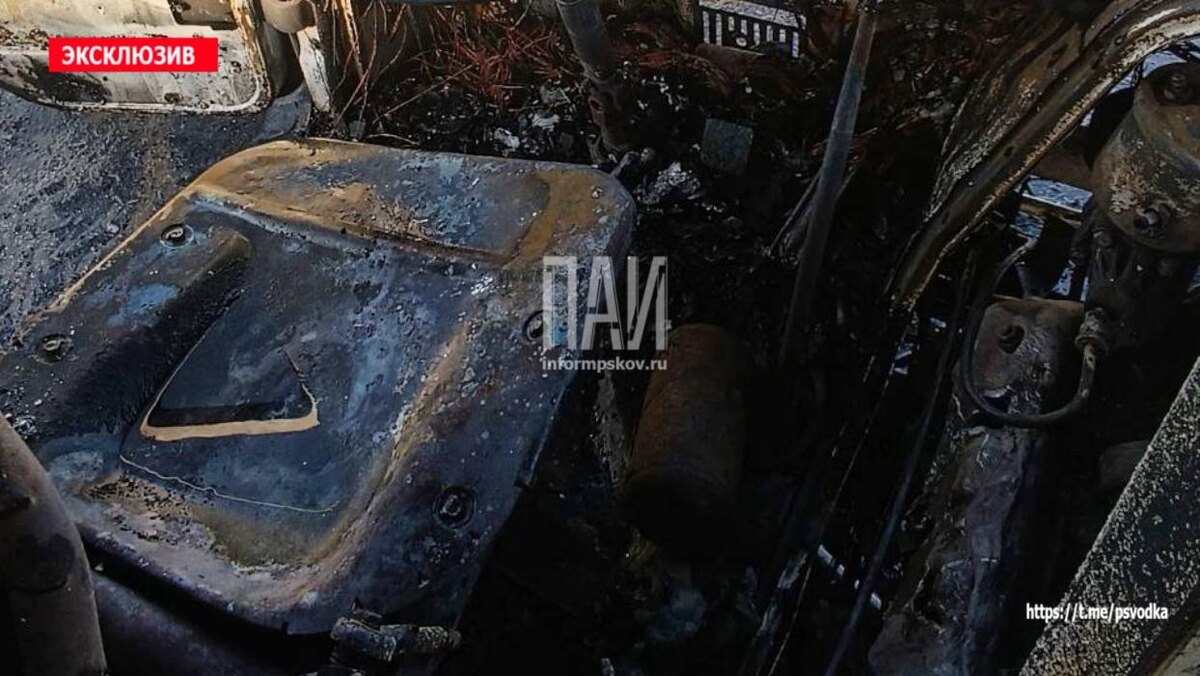 Пожар в Уграде
Фото: Telegram-канал «Псковская сводка. ПАИ»