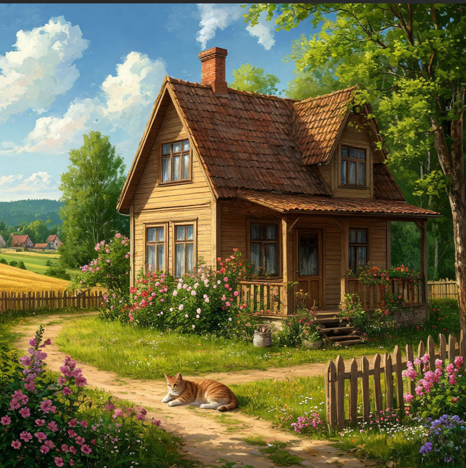 Домик моей мечты, созданный искусственным интеллектом👍