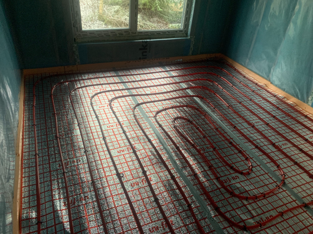 Разводка труб теплого пола 