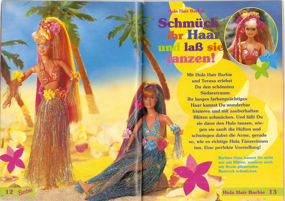 Барби и Тереза Hula Hair