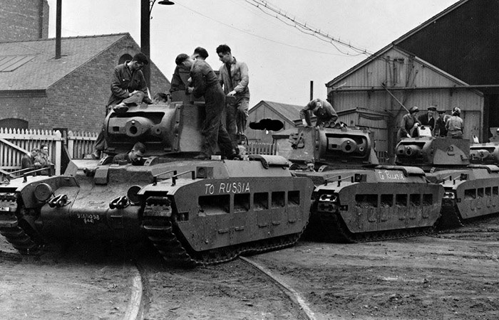 Танки Matilda II для ленд-лиза./ Фото: vpk.name