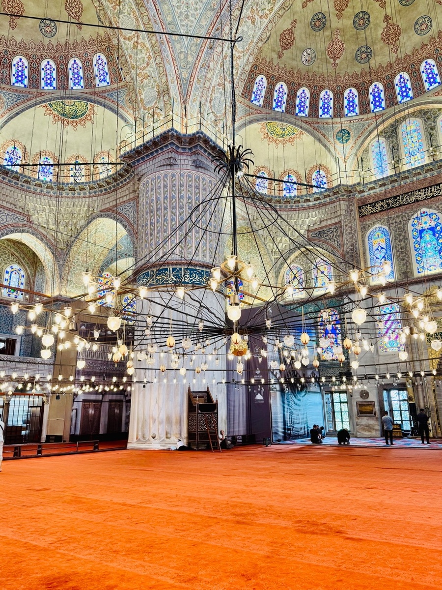 Название "Голубая мечеть" получила благодаря огромному количеству белых и голубых керамических изразцов ручной работы, которые можно увидеть в декорациях интерьера и сегодня