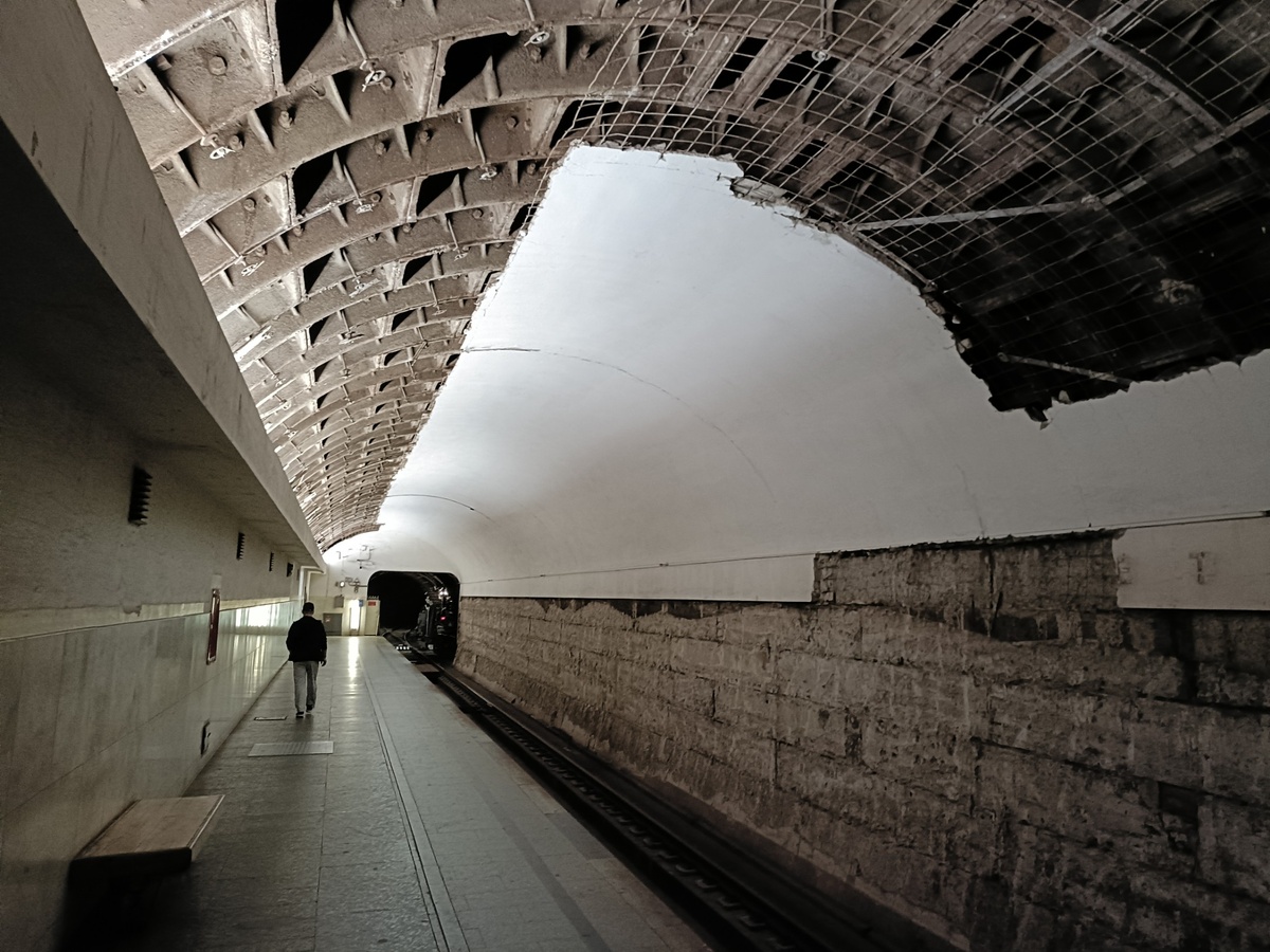 📷 1.1: Путь Калининской линии в сторону «Новокосино».