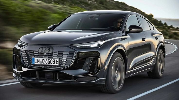 Audi Q6 e-tron спереди 