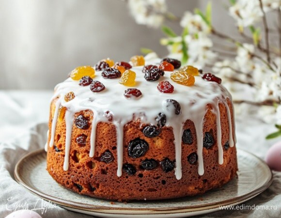 Простой кулич в духовке