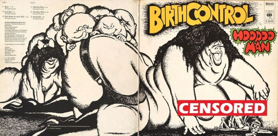Birth Control "Hoodoo Man", 1972 г., внешний разворот конверта