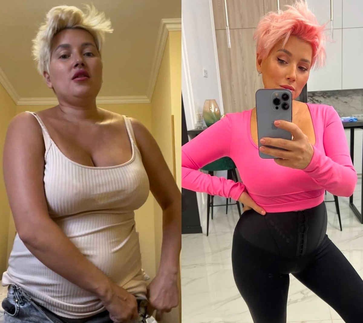 Юлия Романовская: до и после