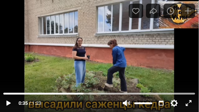    Скриншот кадра видео группы Вконтакте Администрация рабочего поселка Линево