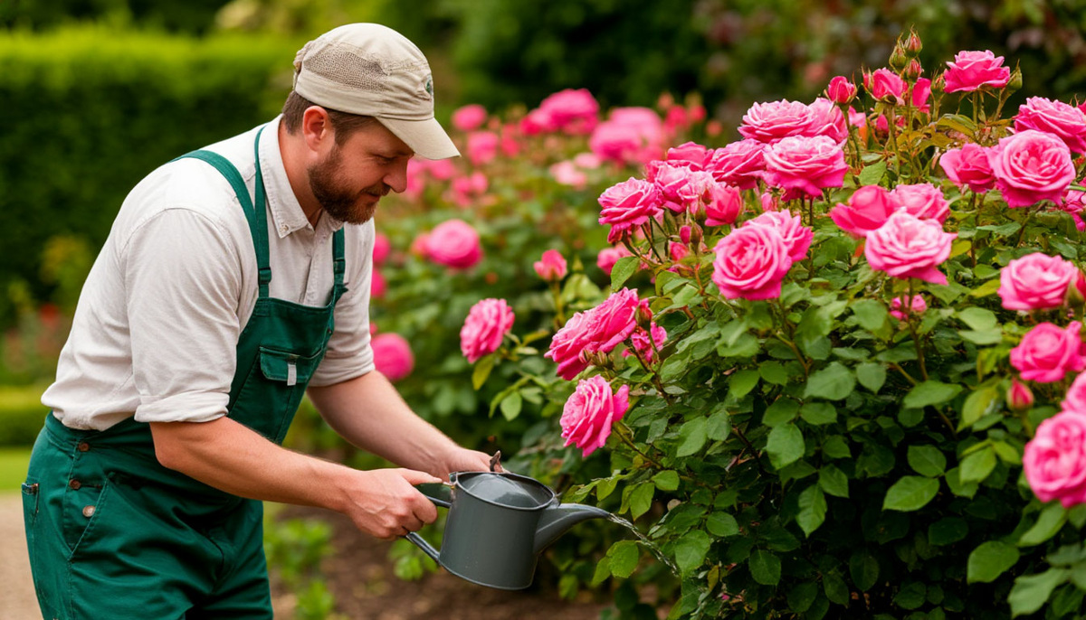    1 ст. л. порошка на 10 л воды для роз: и их цветение не остановить - огромные пышные бутоны до самых холодов - совет агронома