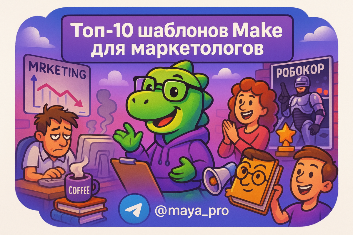    Топ-10 шаблонов Make: как превратить маркетинг в автоматизированный конвейер успеха Артур Хорошев